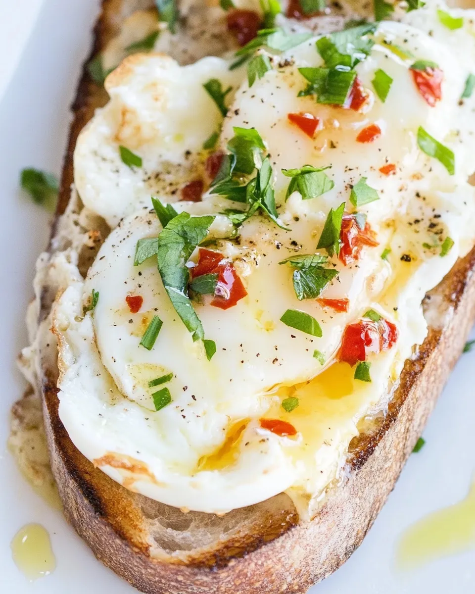 Quick Boursin Egg Toast recipe photo