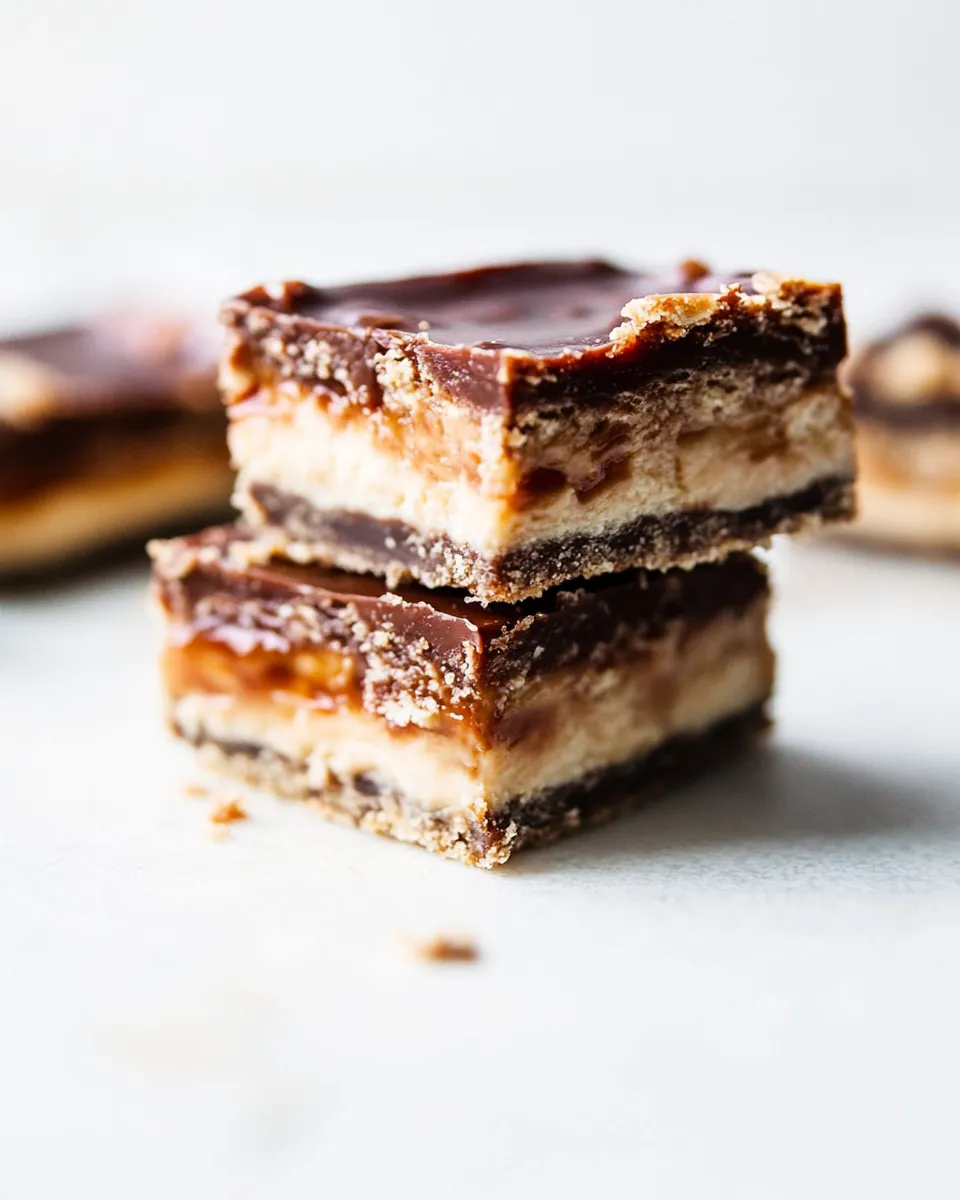 Tasty Butterfinger Nutter Butter Cheesecake Bars shot