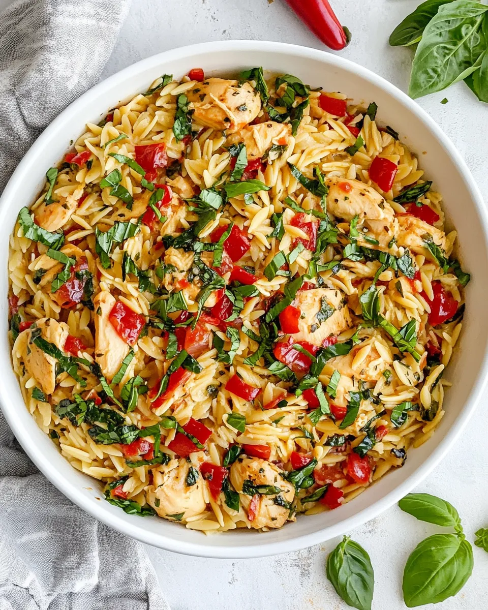 Classic Chicken and Orzo dish photo