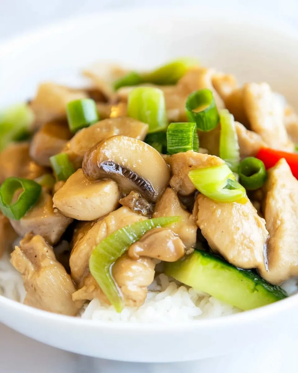 Homemade Chinese Mushroom Chicken photo