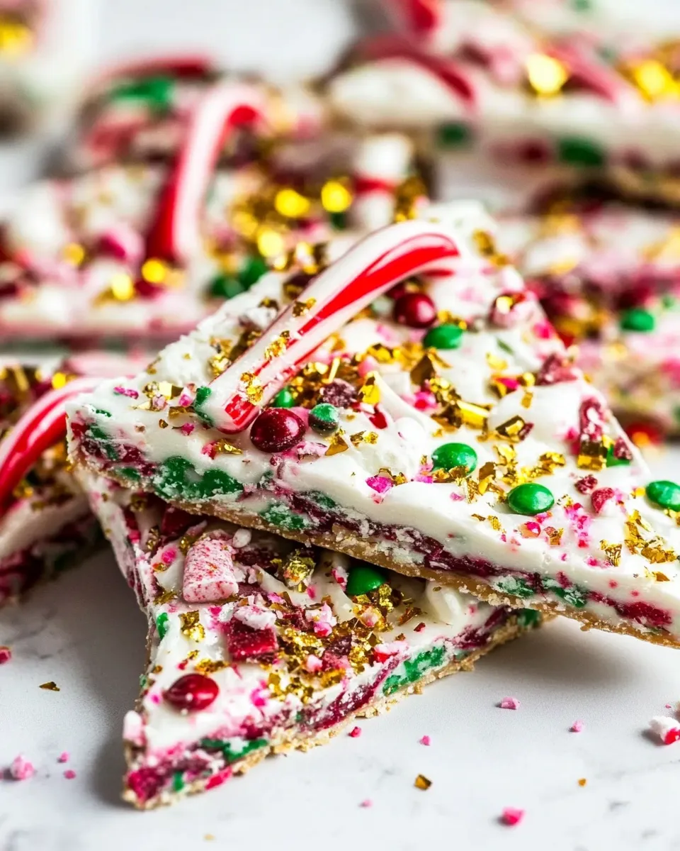 Homemade Christmas Candy Cane Bark photo