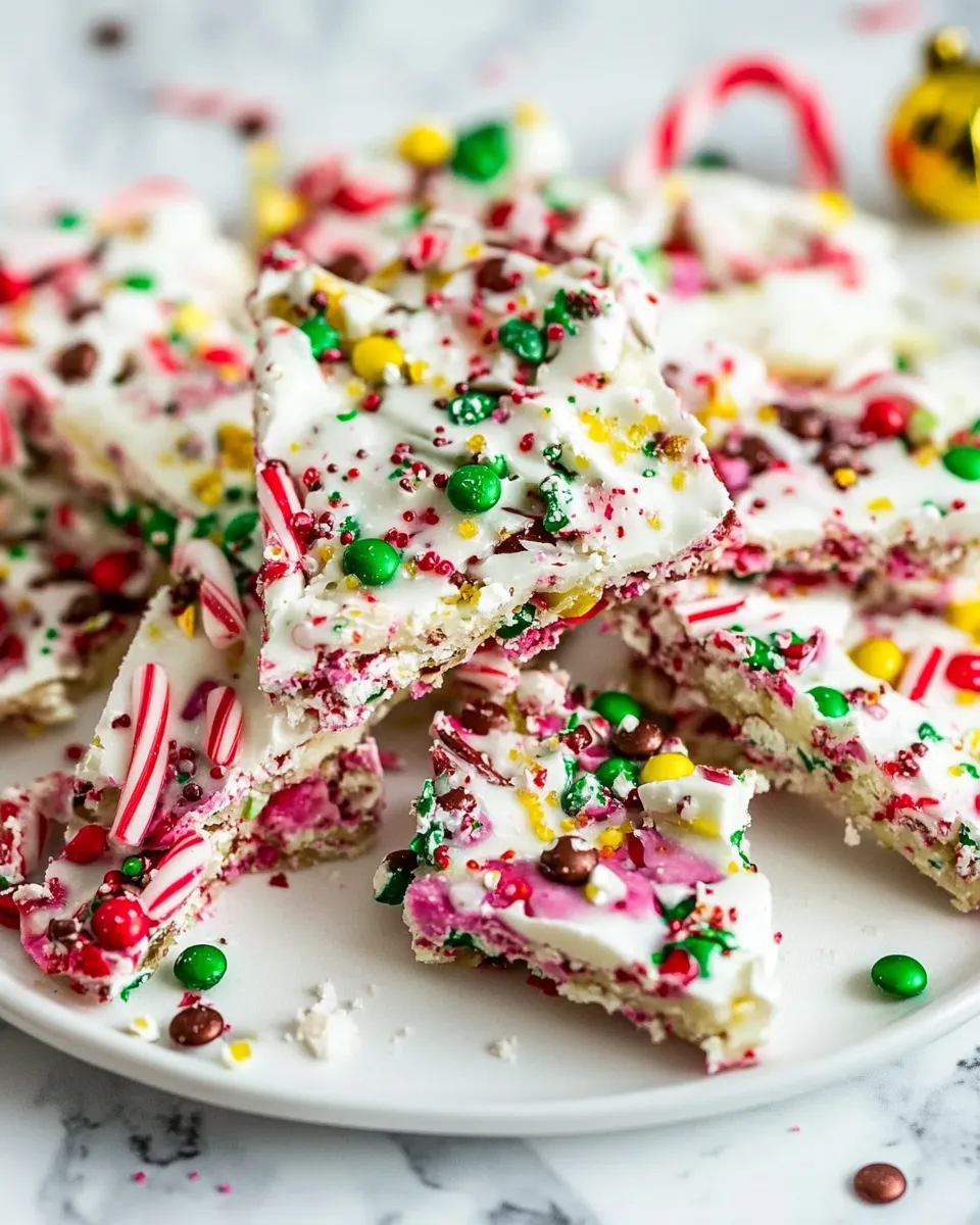 Easy Christmas Candy Cane Bark recipe photo