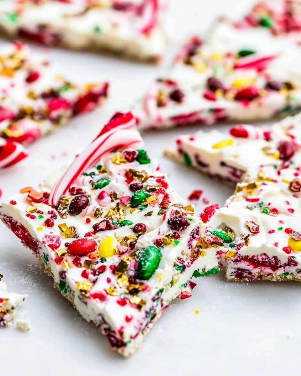 Delicious Christmas Candy Cane Bark shot