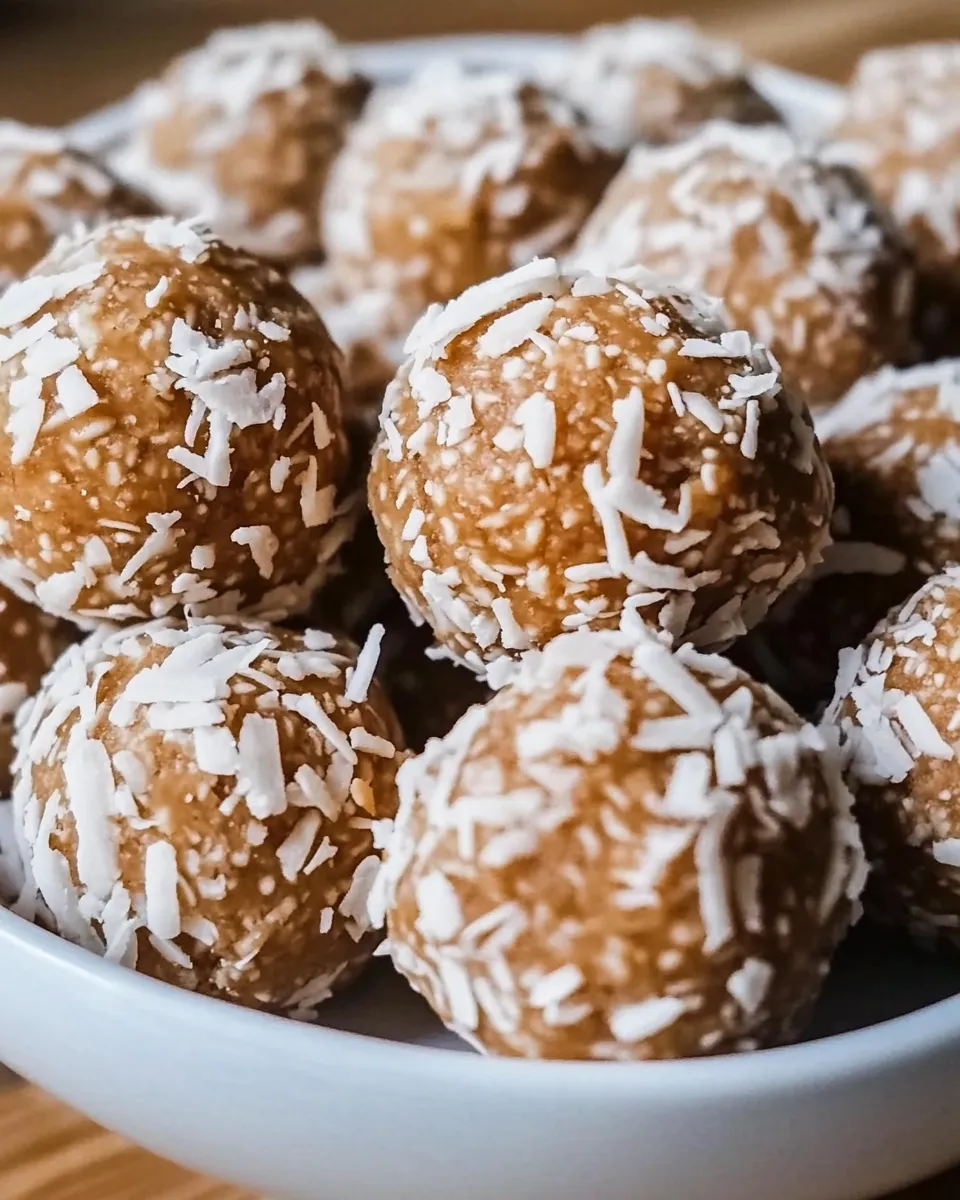 Easy Coconut Halva Balls recipe photo