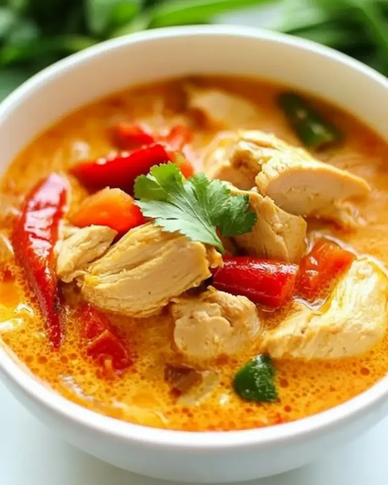 Homemade Creamy Thai Coconut Chicken Soup (Instant Pot) photo