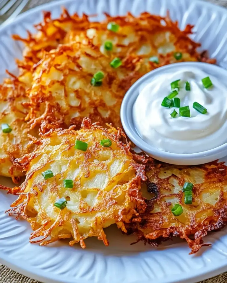 Homemade Crisp Potato Latkes Recipe photo