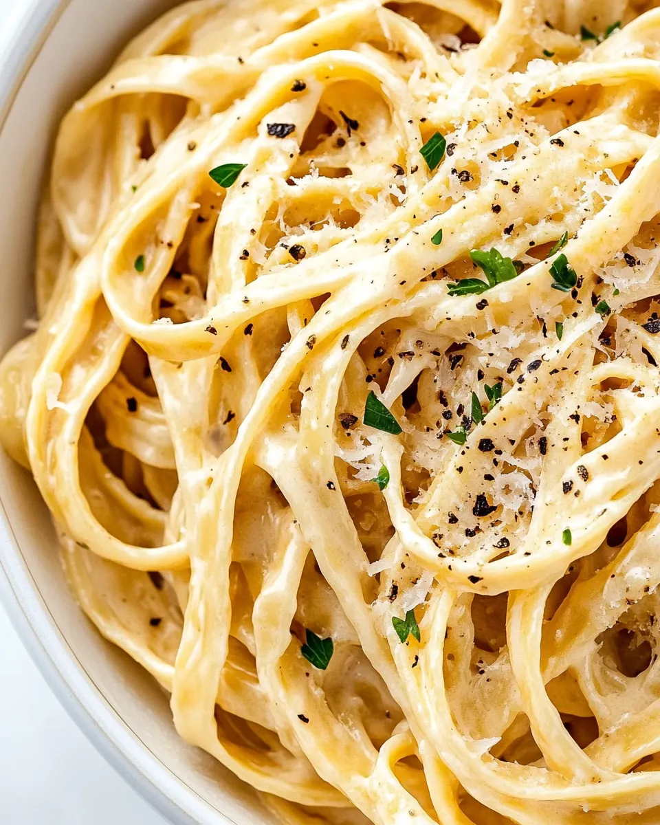 Delicious Easy Authentic Alfredo Sauce shot