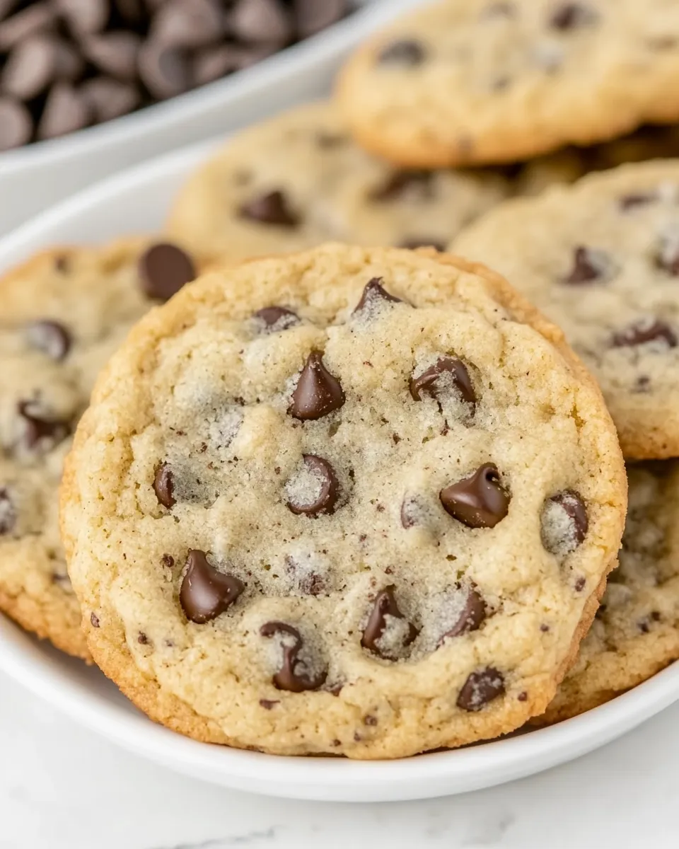 Easy Eggless Chocolate Chip Cookies Recipe shot