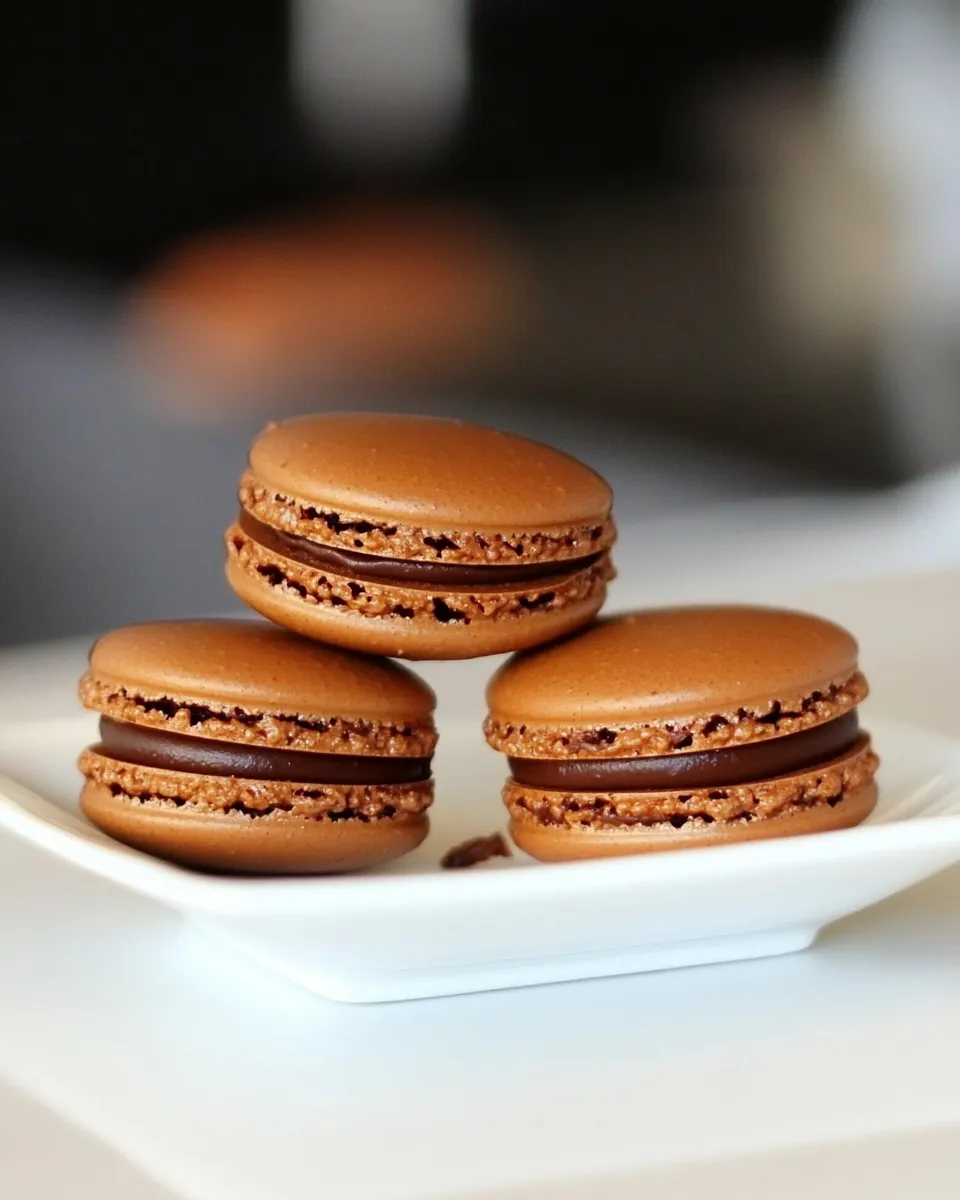 Classic French Chocolate Macaron Recipe image