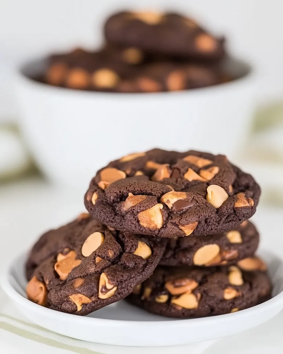 Homemade Giant Chocolate-Peanut Butter Chip Cookies photo