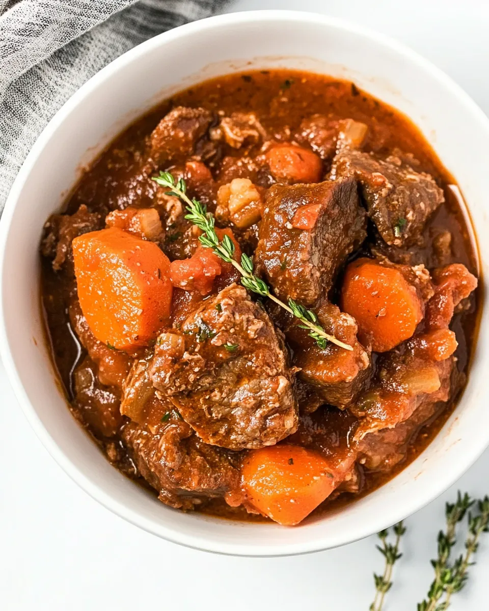 Delicious Greek Beef Stew shot