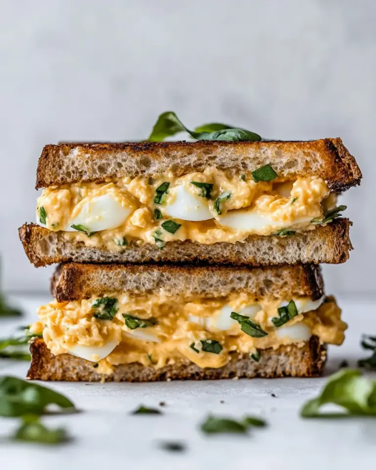 Homemade Healthy Egg Salad Grilled Cheese Sandwich photo