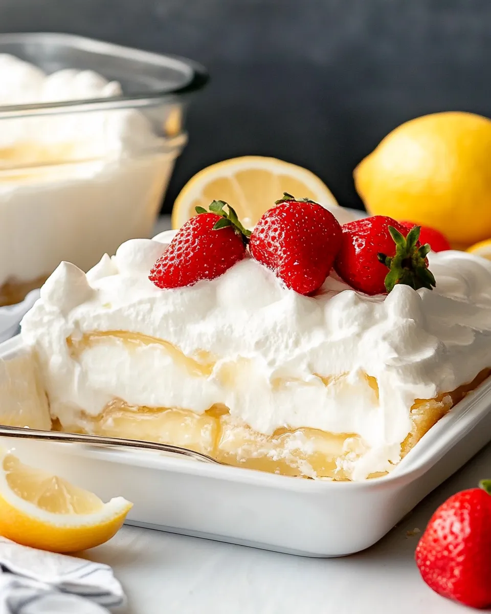 Classic Heavenly Lemon Lush: The Ultimate Make-Ahead Layered Dessert recipe photo