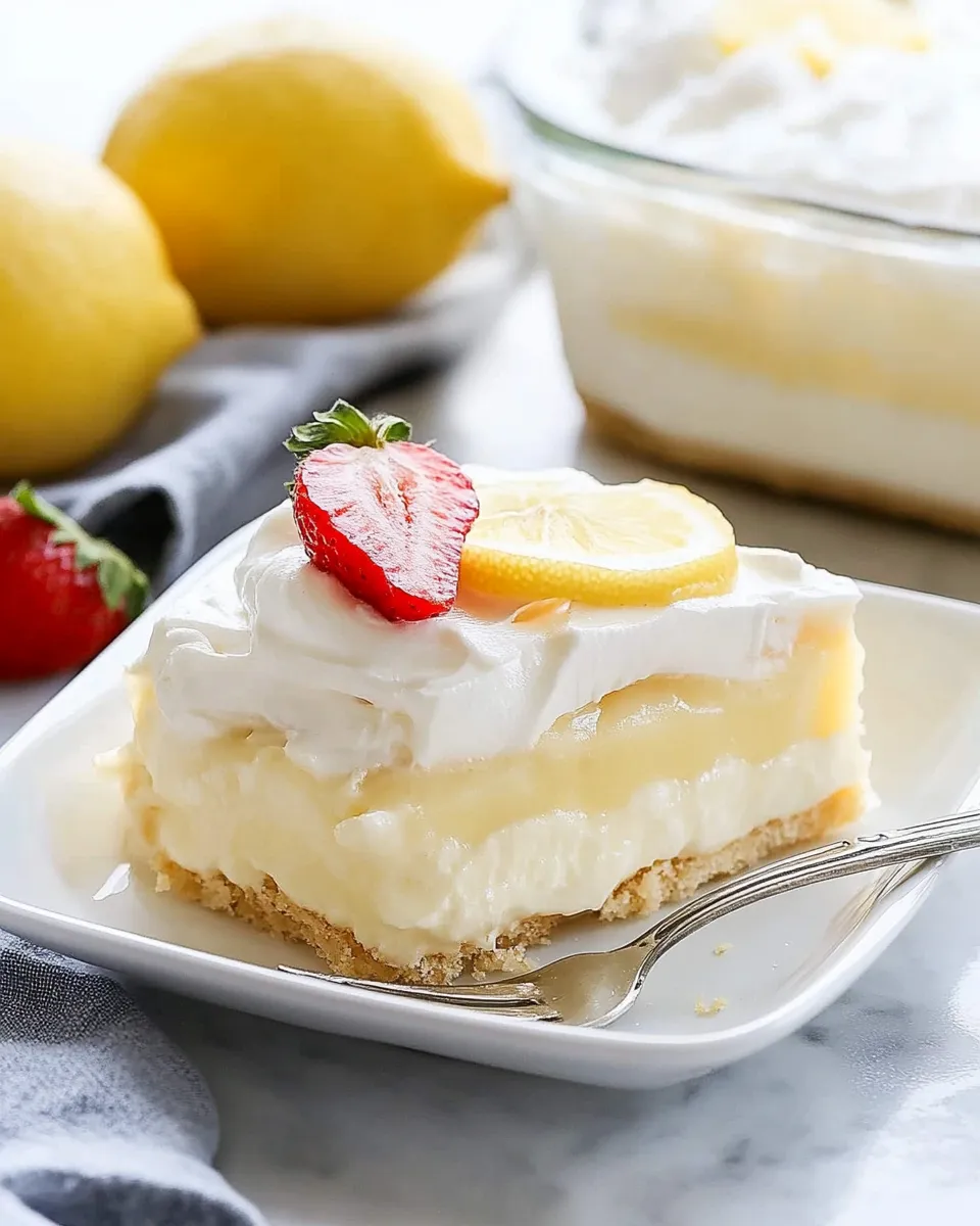 Quick Heavenly Lemon Lush: The Ultimate Make-Ahead Layered Dessert shot