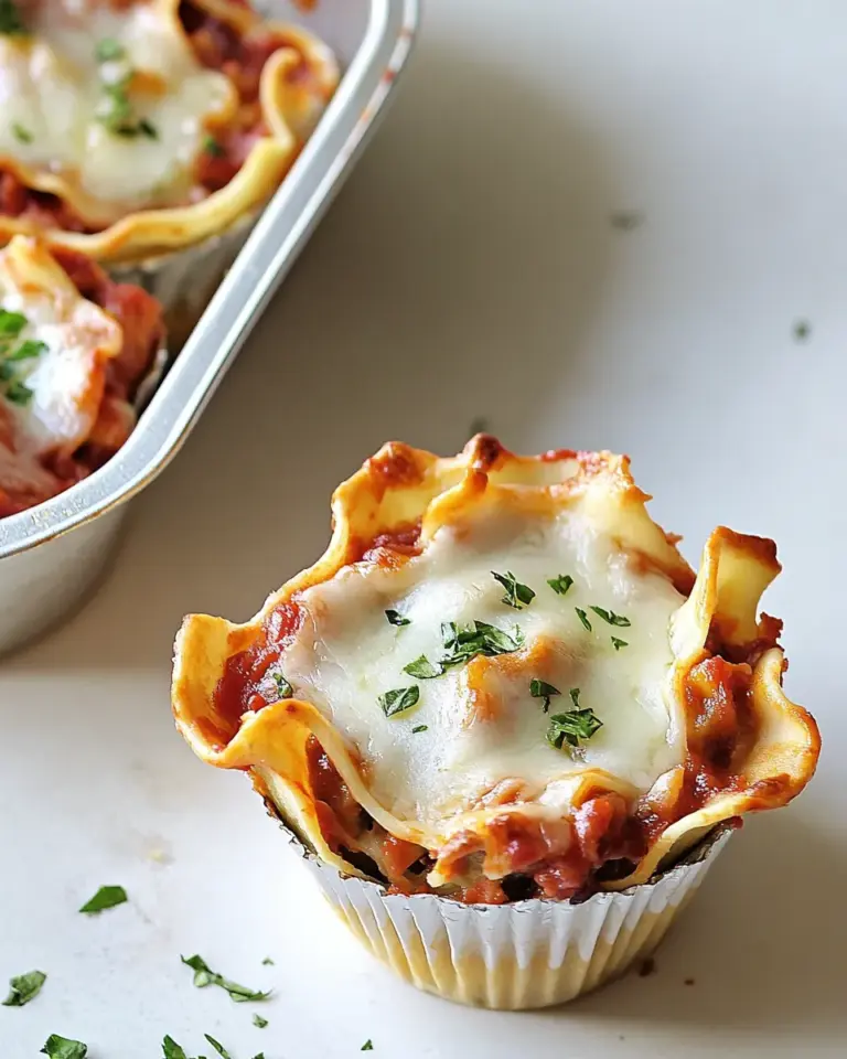 Homemade Lasagna Cupcakes recipe photo