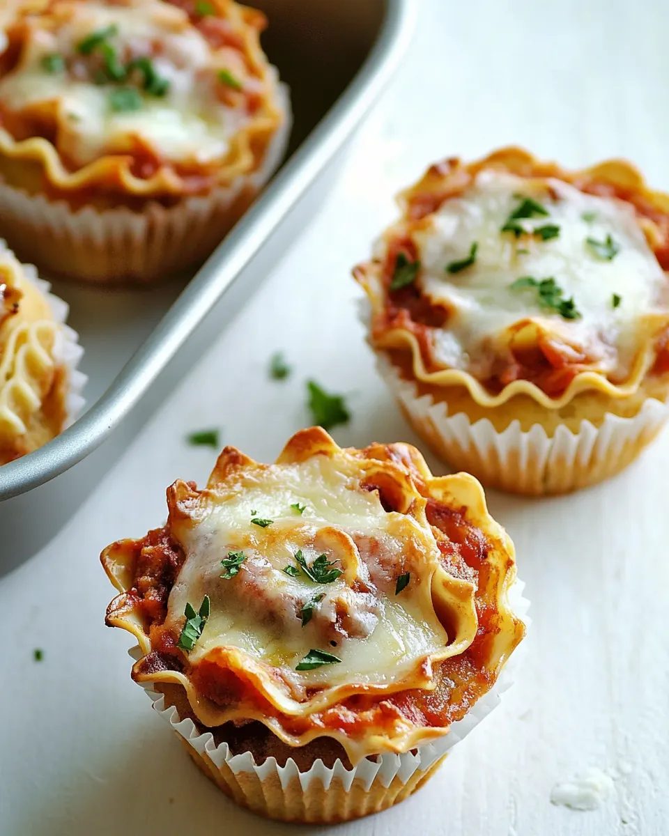 Easy Lasagna Cupcakes image
