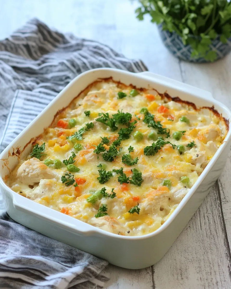 Delicious Low Carb Chicken Casserole shot