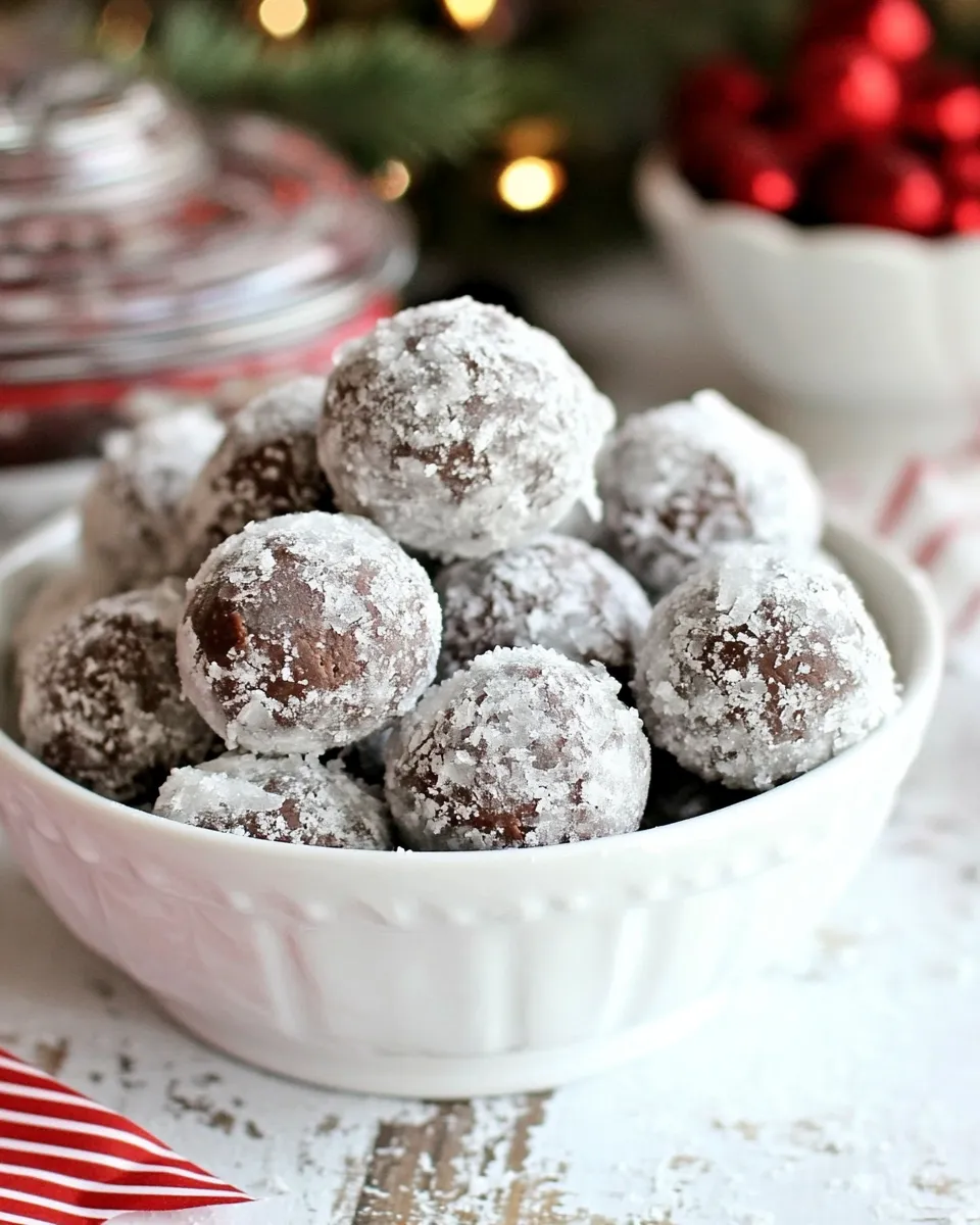 Homemade No-Bake Fudge Snow Balls photo