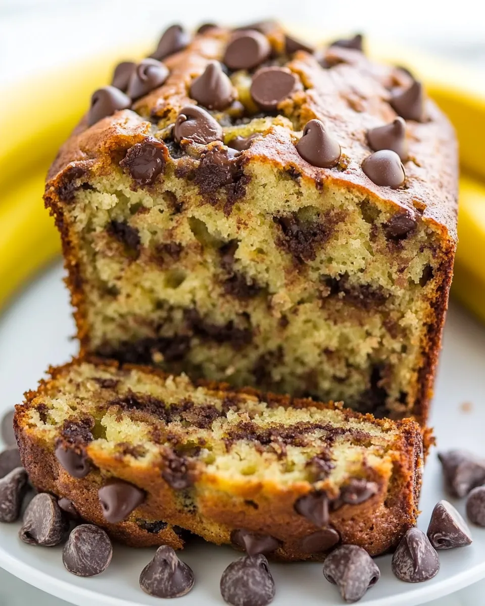 Classic One Bowl Chocolate Chip Banana Bread image