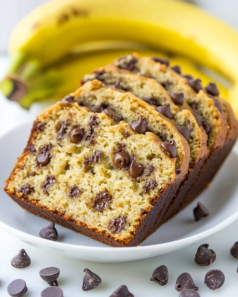 Easy One Bowl Chocolate Chip Banana Bread recipe photo
