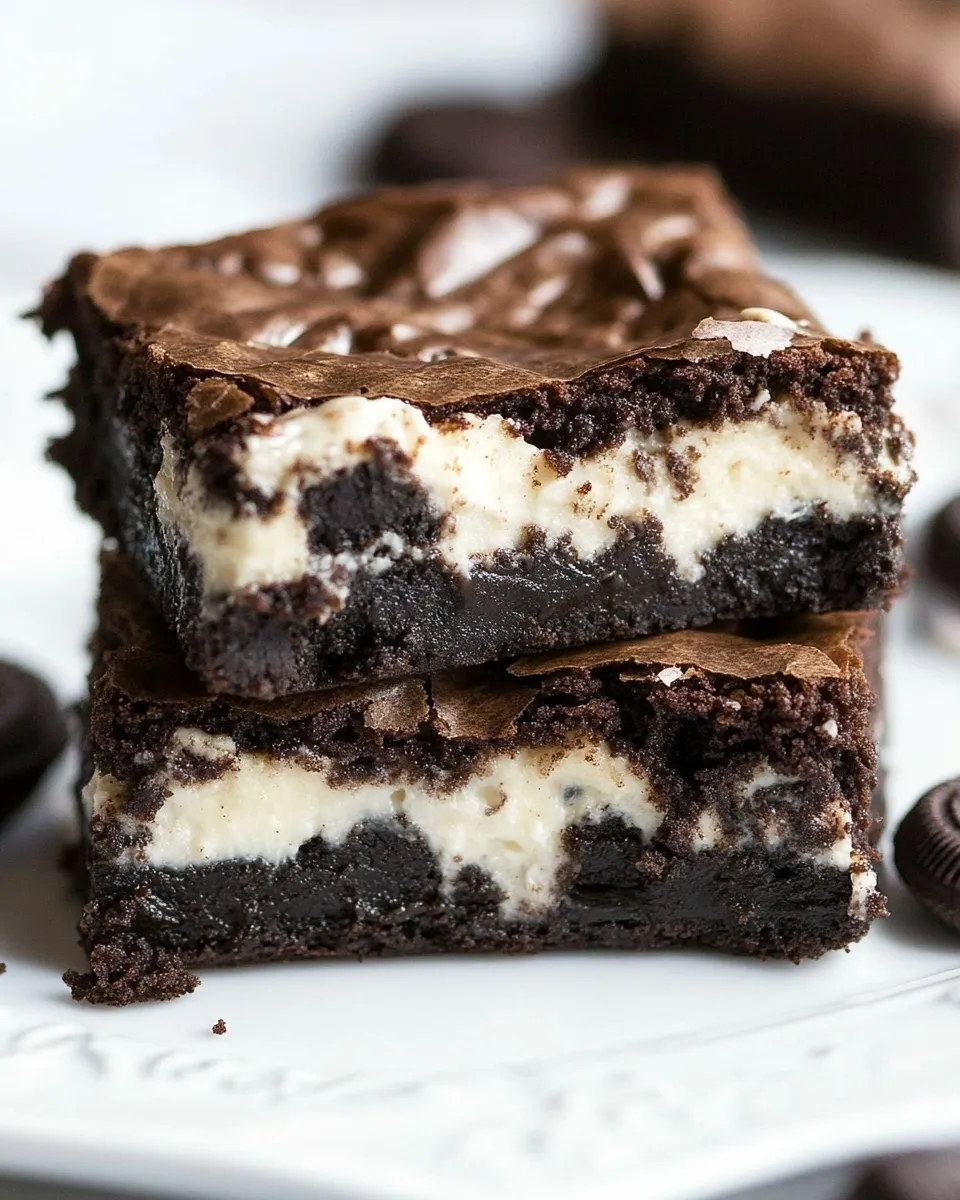 Homemade Oreo Cheesecake Brownies photo