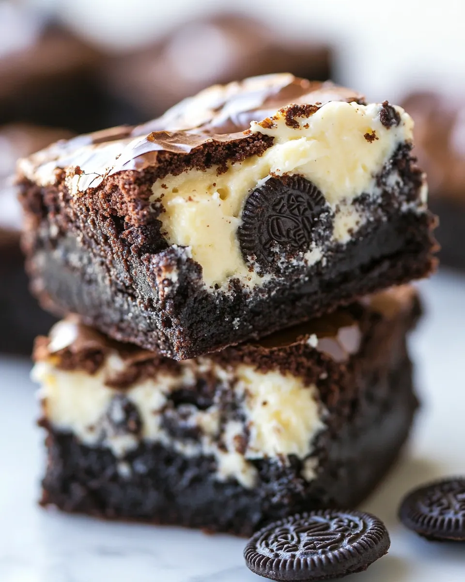 Delicious Oreo Cheesecake Brownies image