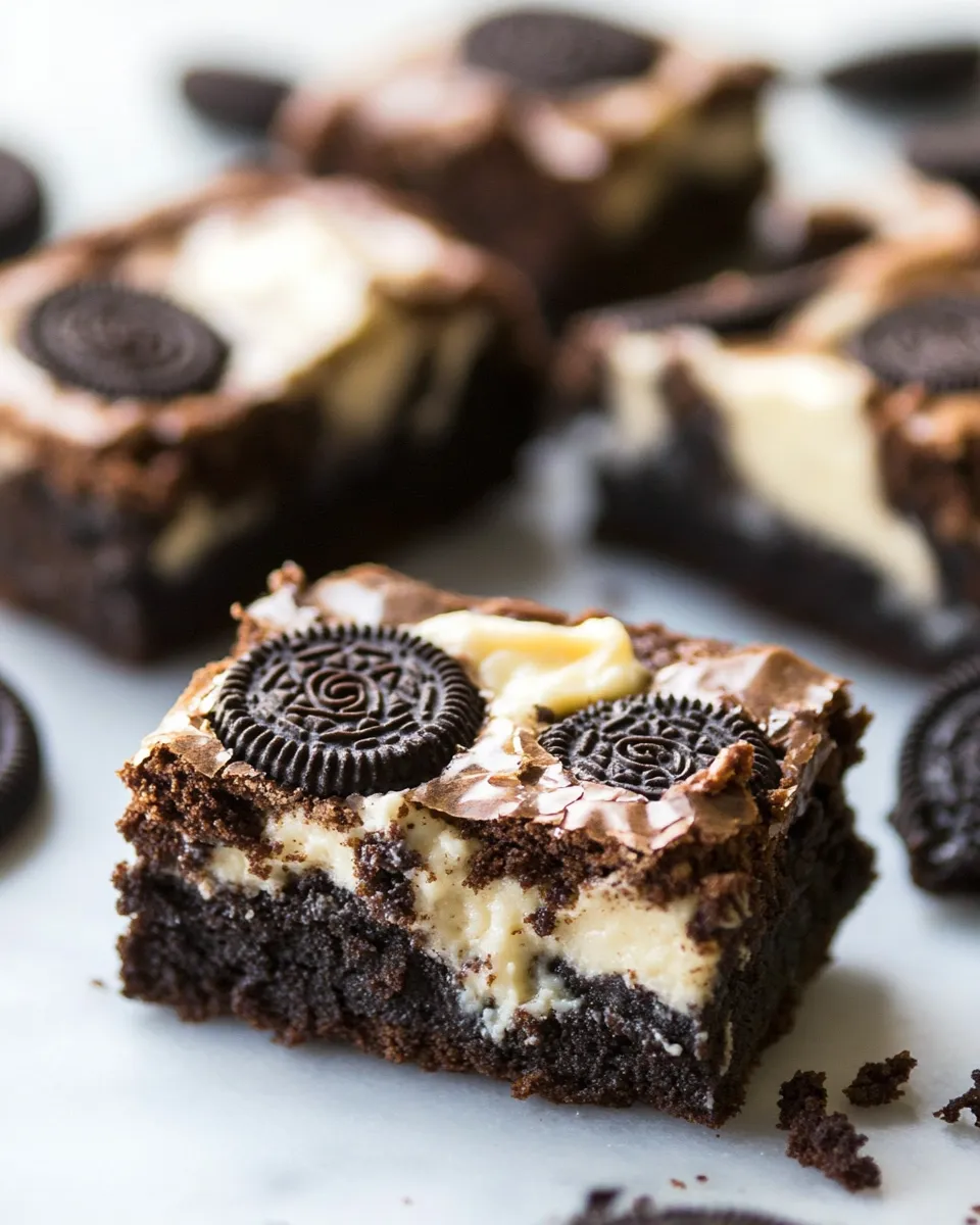Easy Oreo Cheesecake Brownies recipe photo