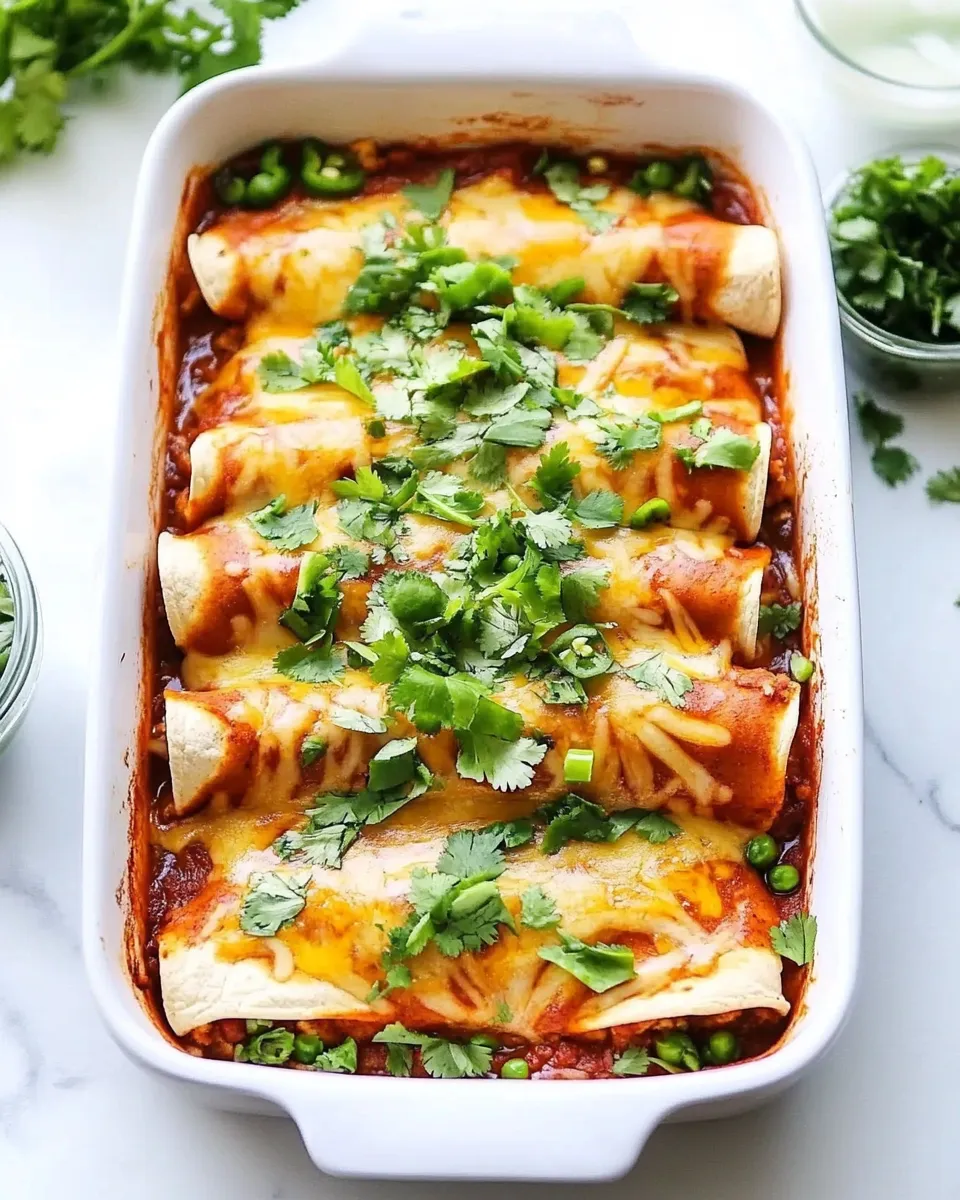 Simple Our Favorite Lightened Up Beef Enchiladas with 10 Minute Enchilada Sauce. recipe photo