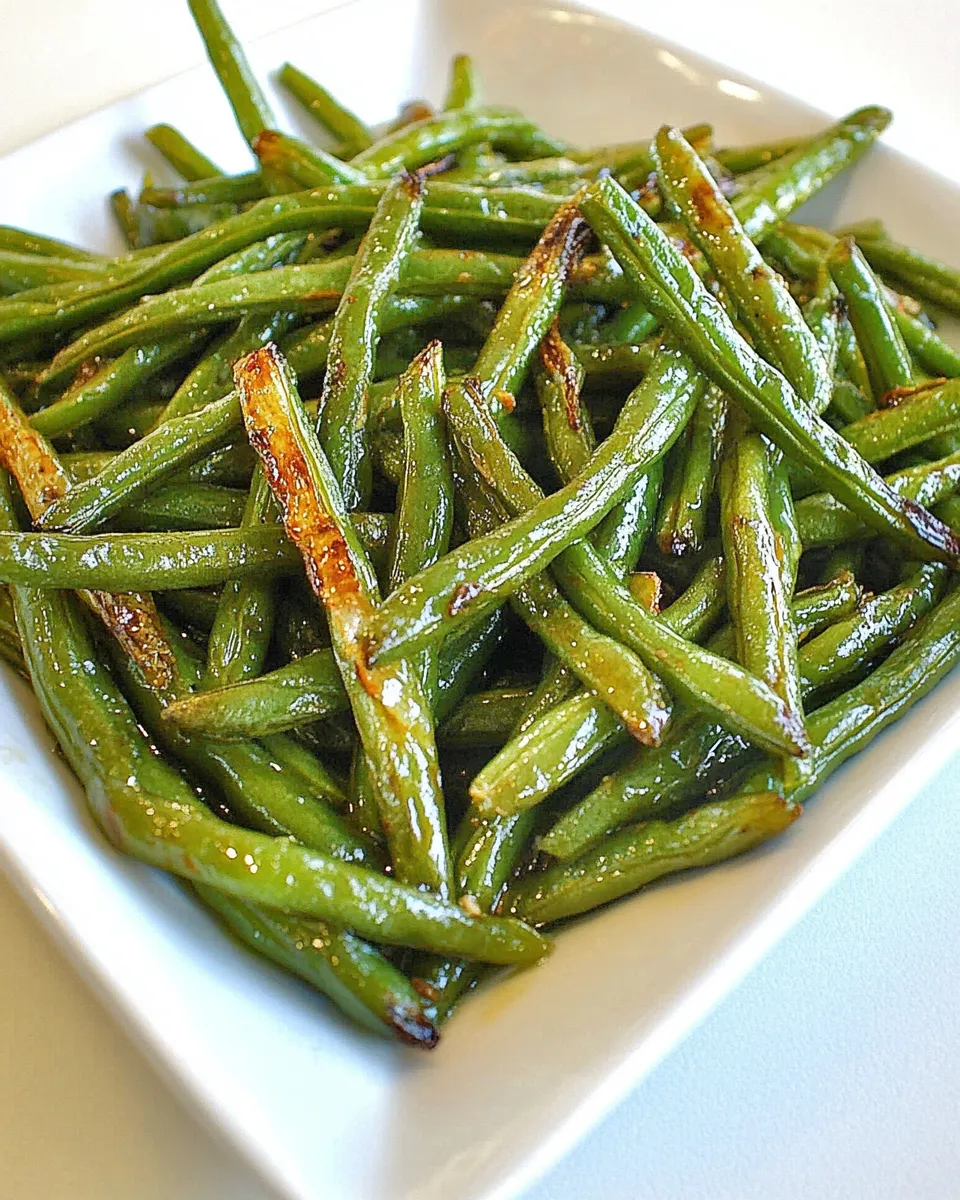 Homemade Oven Roasted Green Beans photo