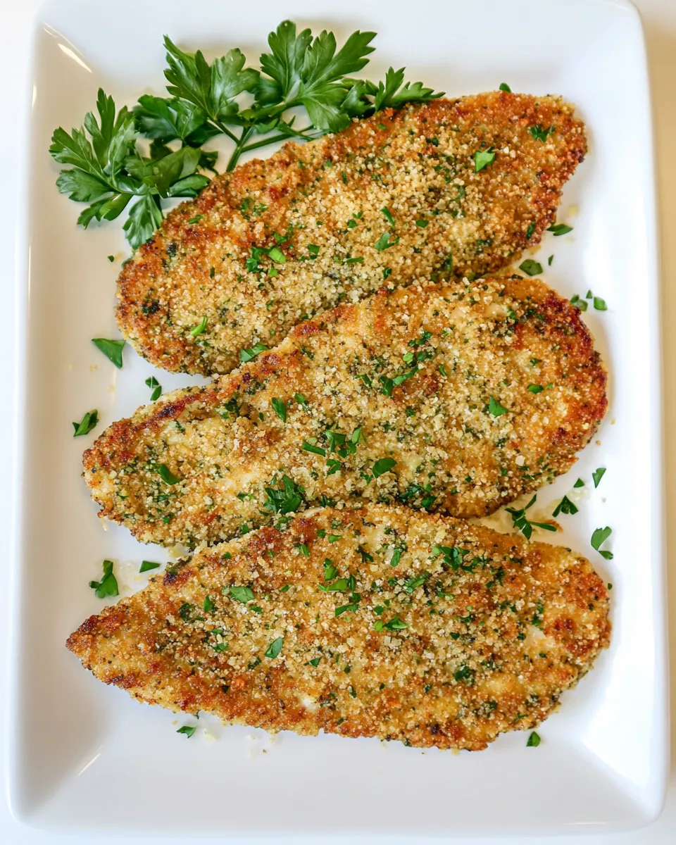 Easy Parmesan Crusted Chicken Cutlets image