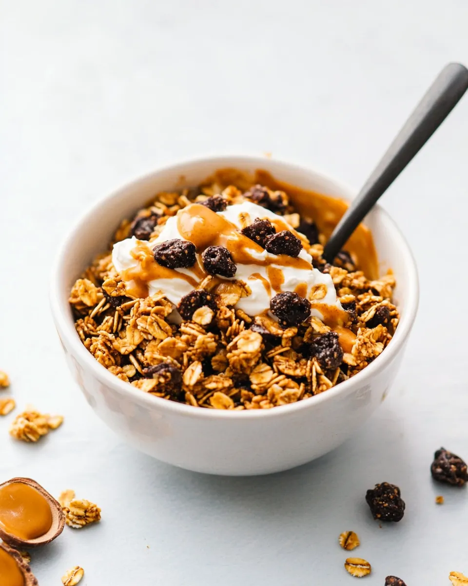 Delicious Peanut Butter GranolaRecipe shot