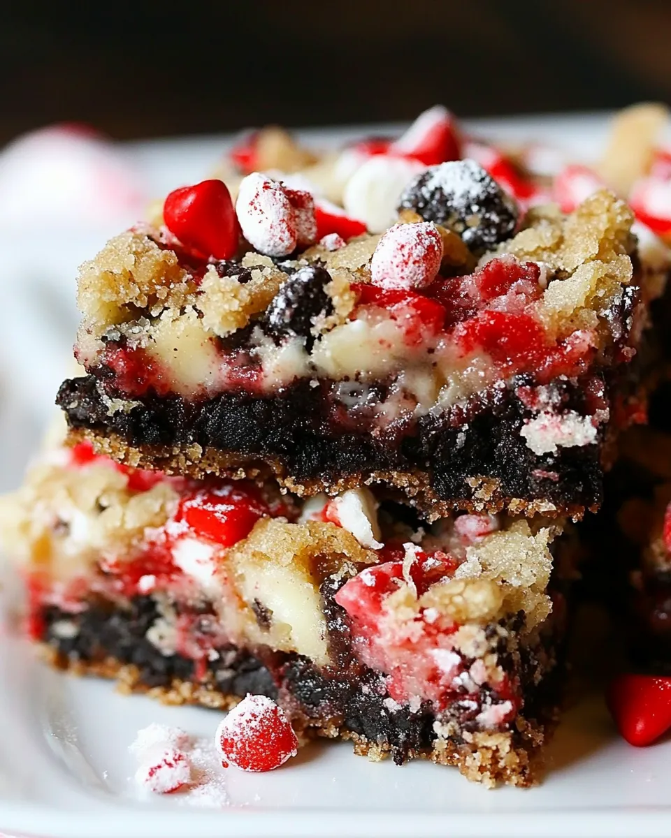 Easy Peppermint Oreo Magic Cookie Bars shot