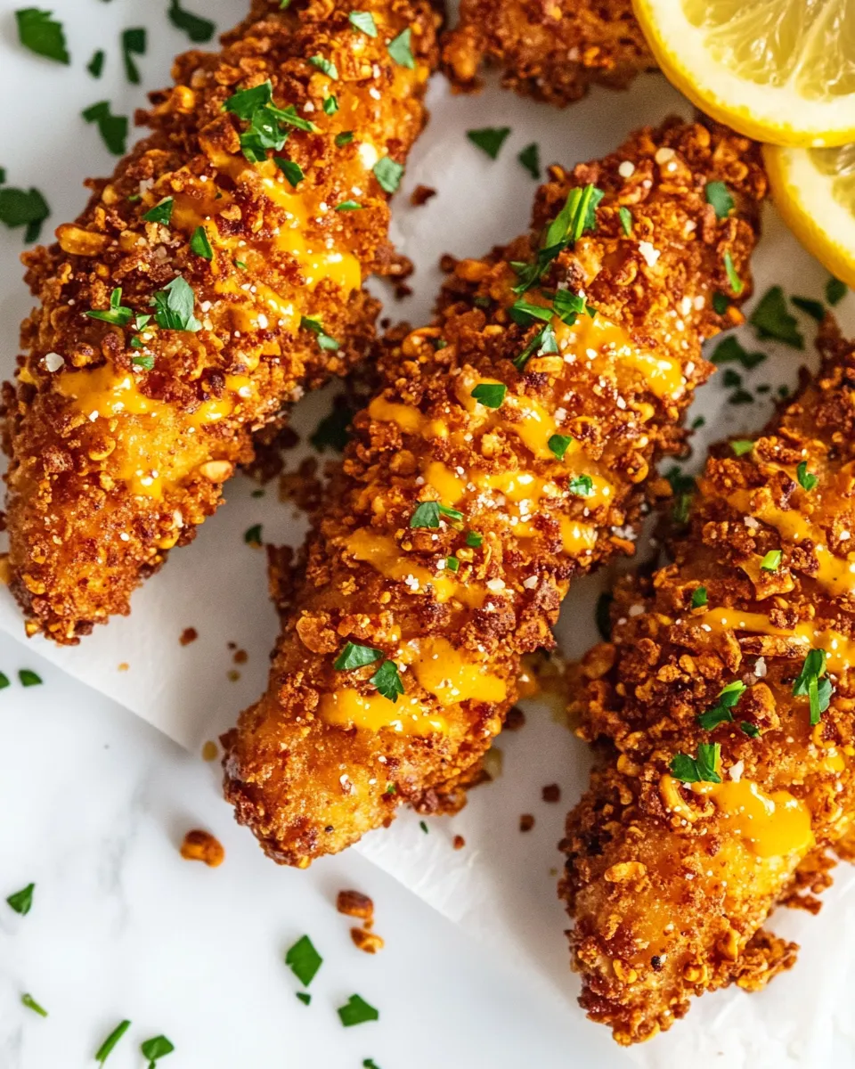 Easy Pretzel Crusted Chicken Tenders recipe photo