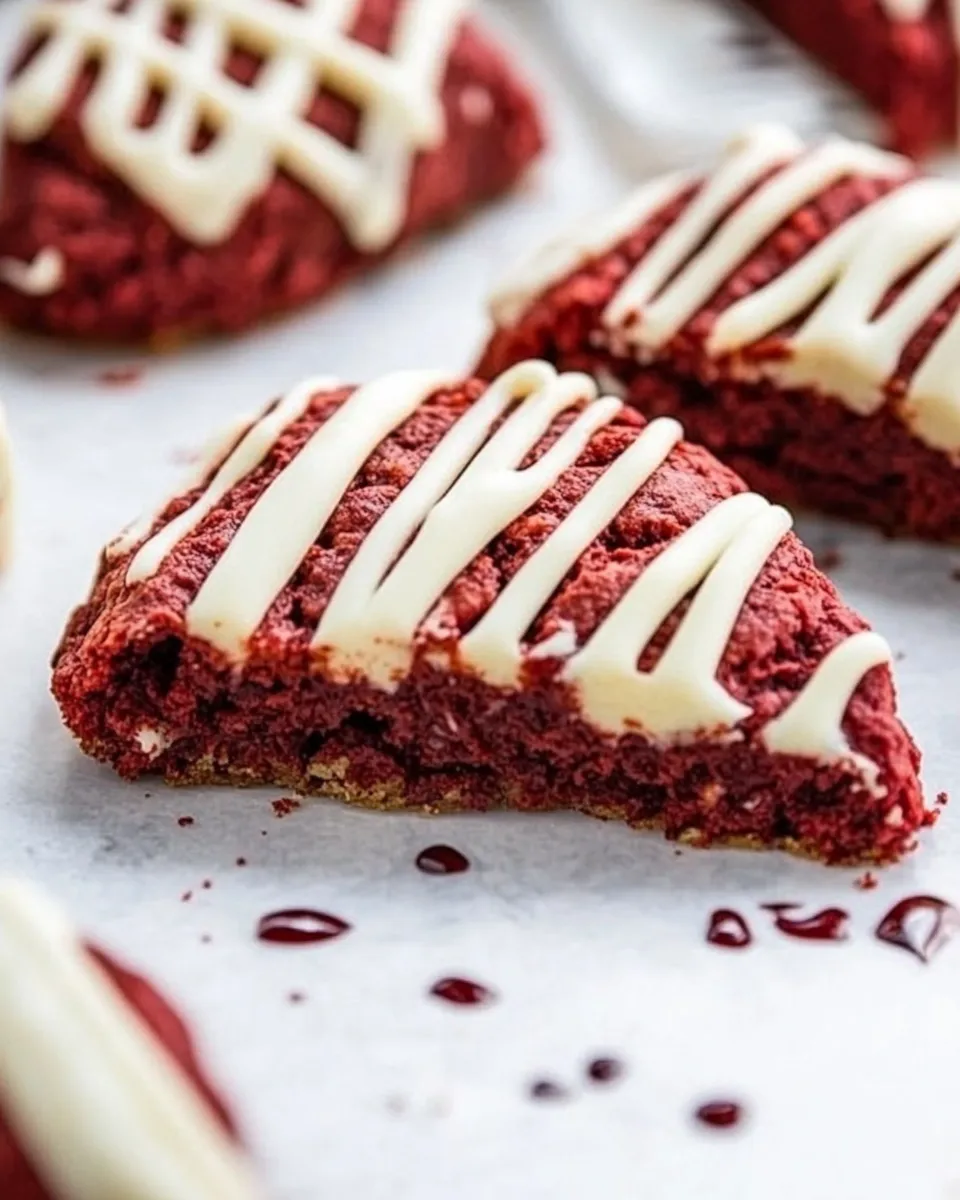 Homemade Red Velvet Scones photo