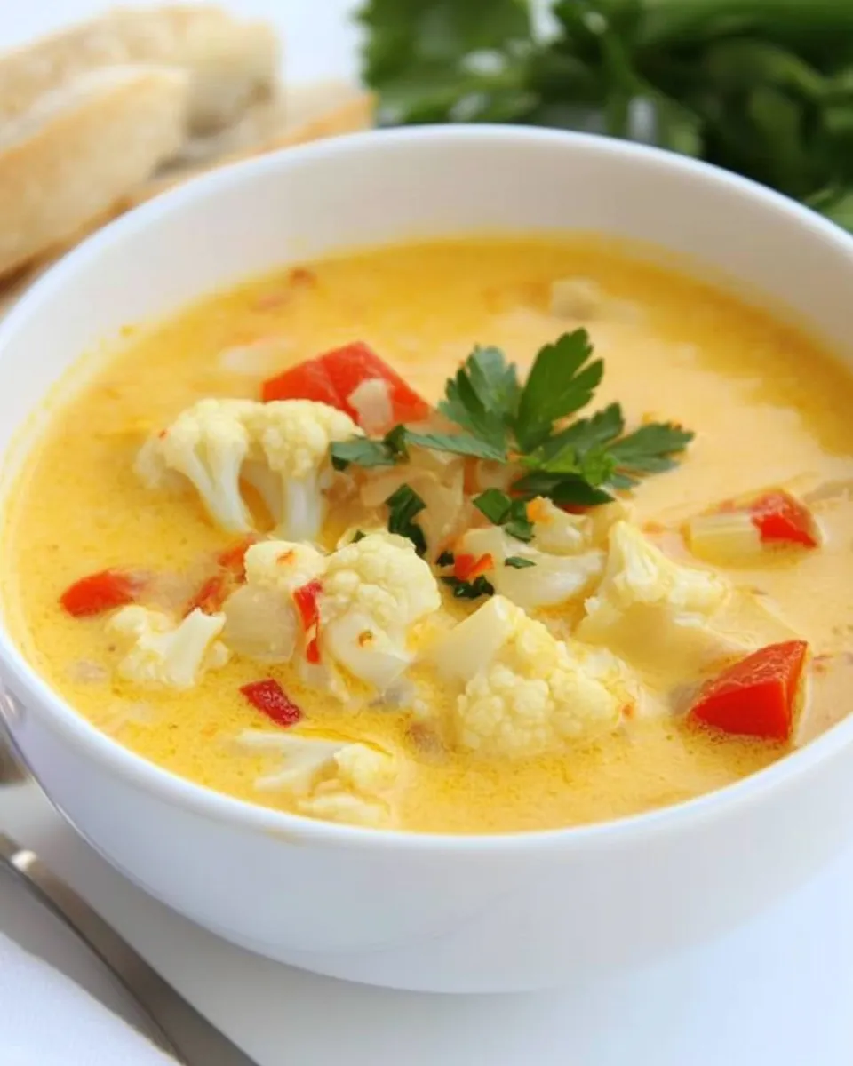 Homemade Roasted Cauliflower Chowder photo