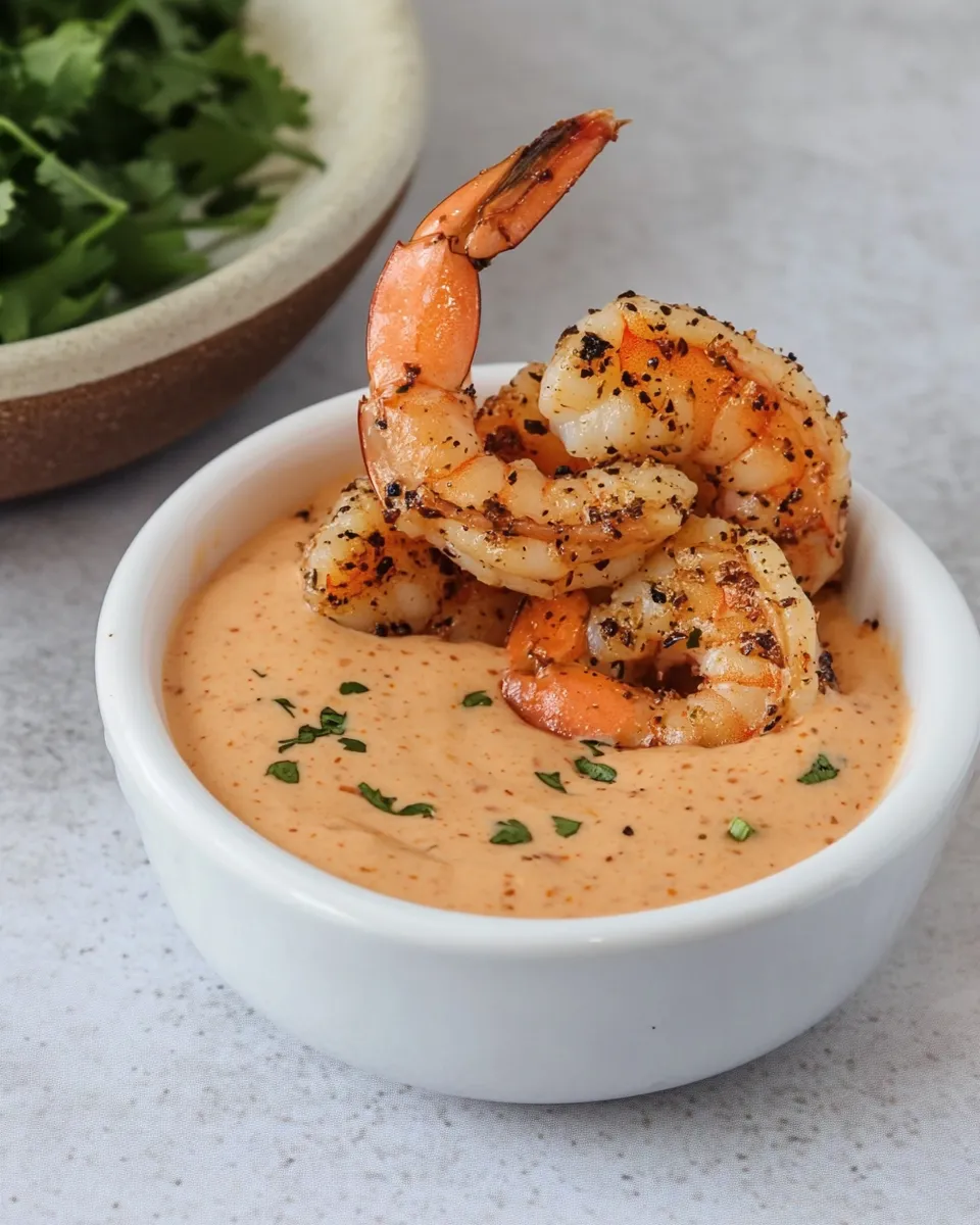 Delicious Shrimp Dipping Sauce food shot