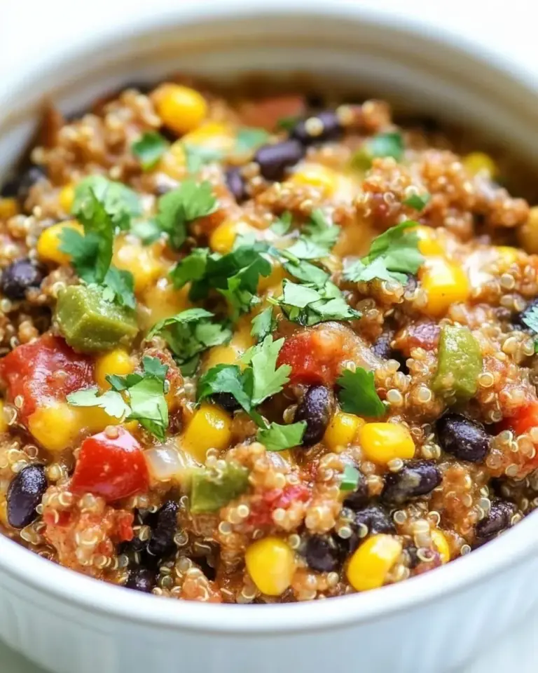 Easy Slow Cooker Mexican Quinoa Bake photo