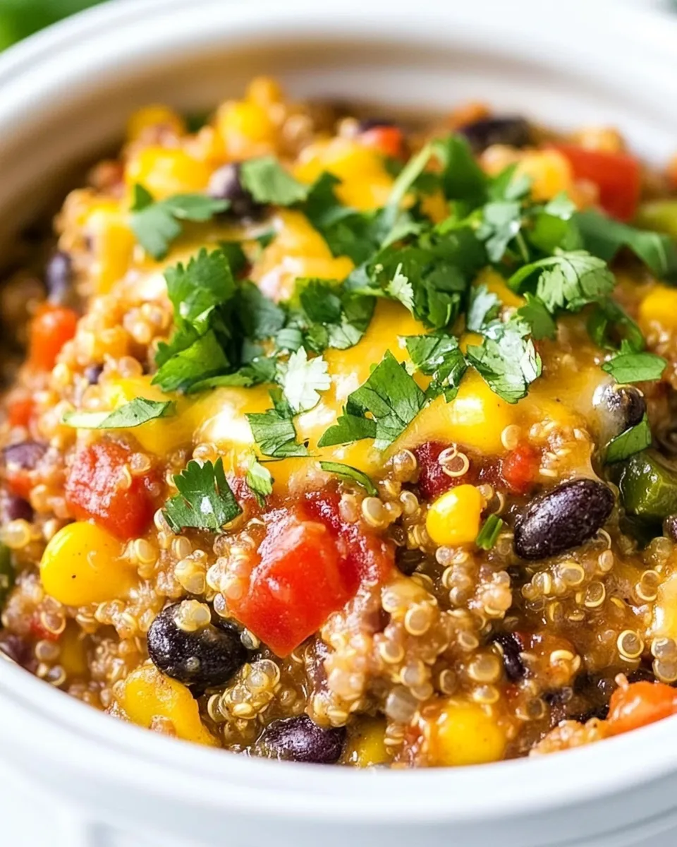 Delicious Slow Cooker Mexican Quinoa Bake image