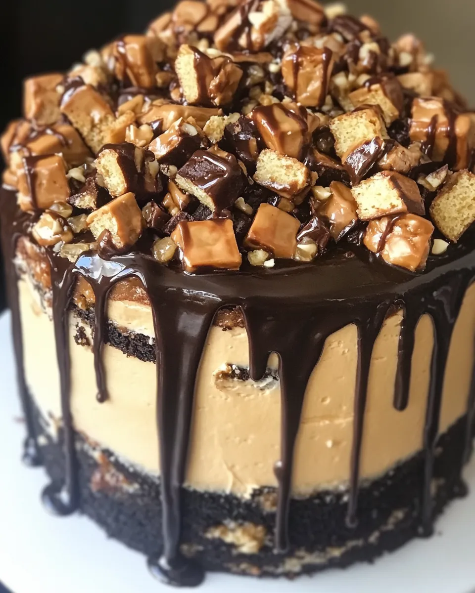 Classic Snickers Cake image
