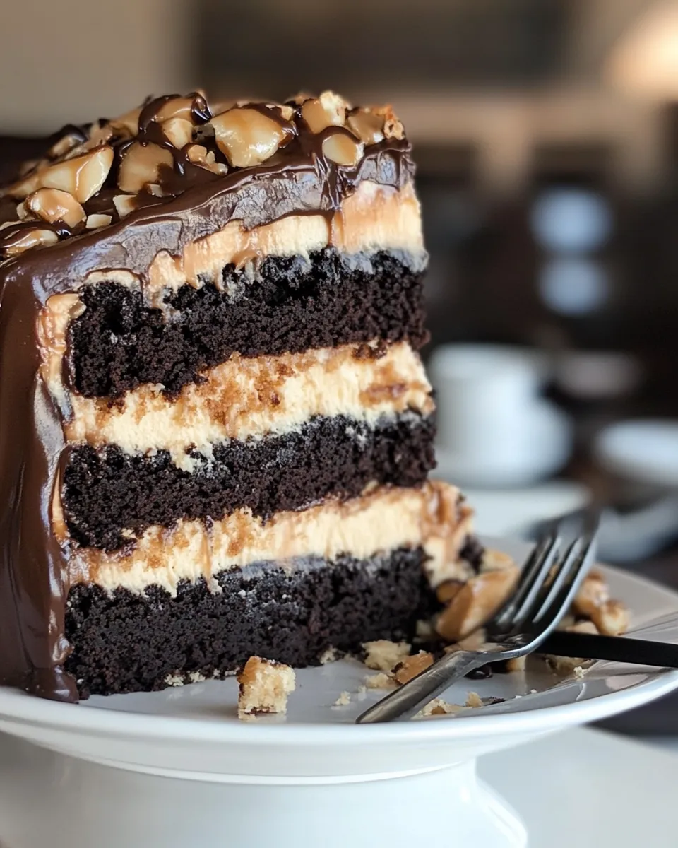 Easy Snickers Cake recipe photo