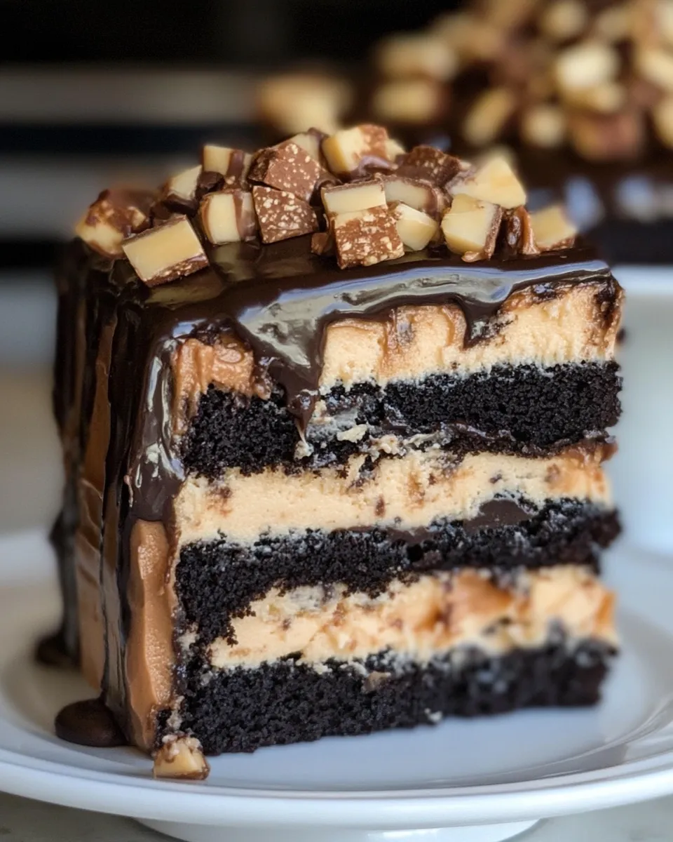 Delicious Snickers Cake shot