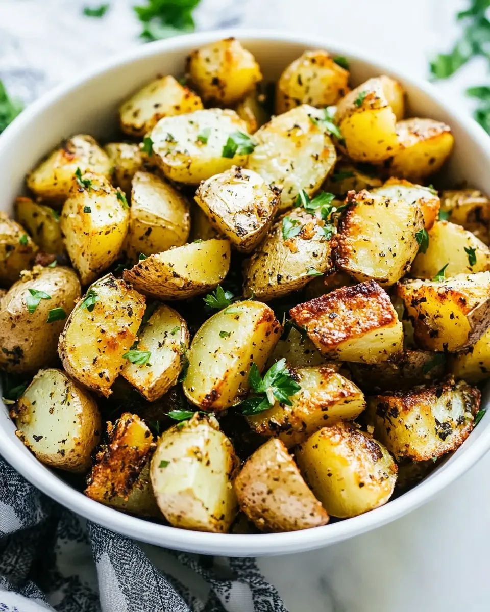 Delicious The BEST Air Fryer Roasted Potatoes shot