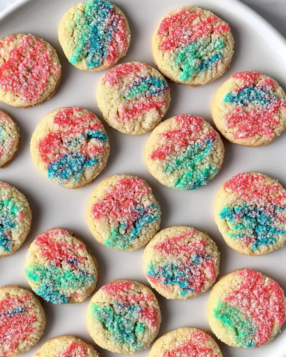 Homemade Tie-Dye Cookies (Butter Cookies) photo