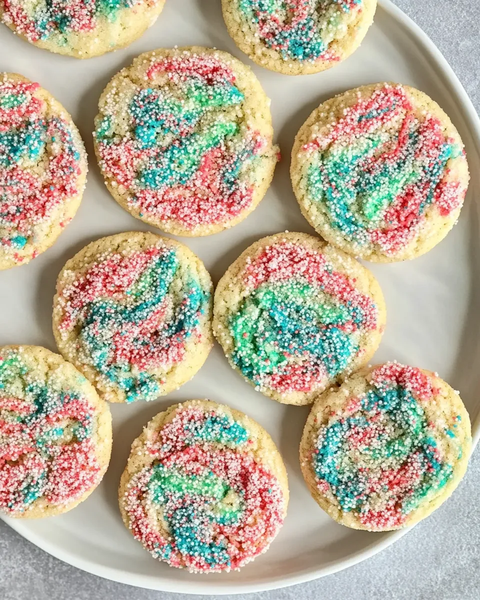 Classic Tie-Dye Cookies (Butter Cookies) image