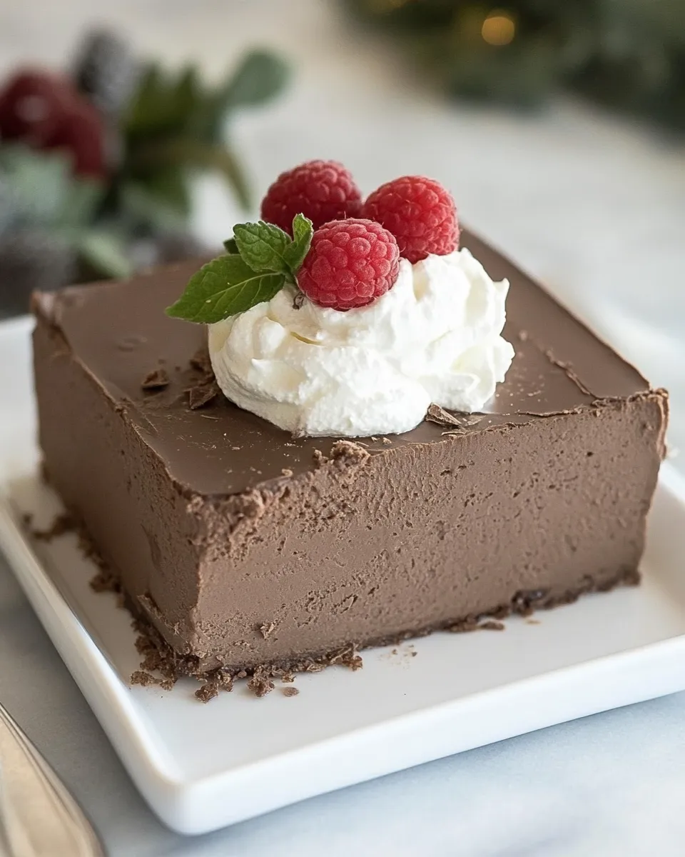 Easy Triple Chocolate Terrine Recipe shot