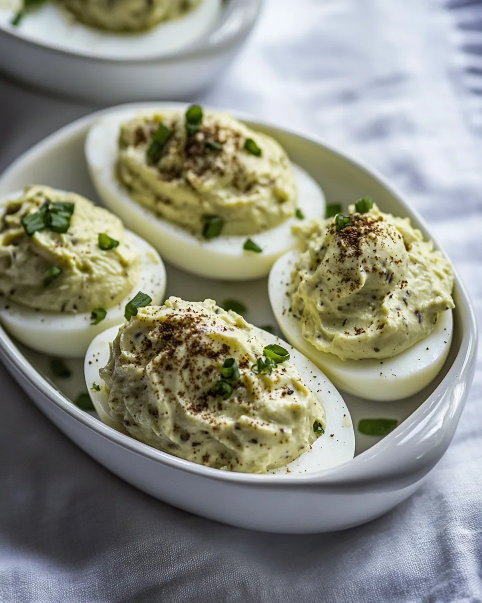 Delicious Truffle Oil Deviled Eggs: An Elegant Twist on a Classic Appetizer image