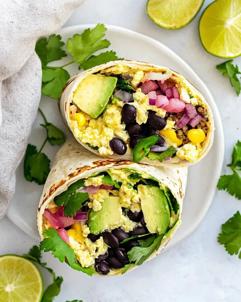 Homemade Vegan Breakfast Burrito photo