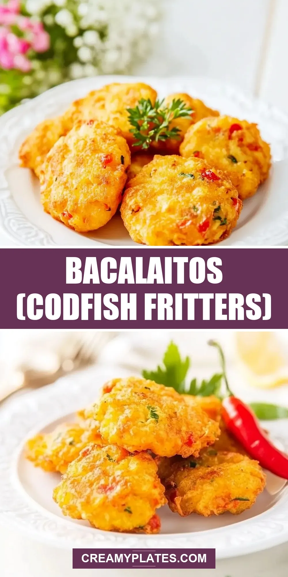 Delicious Bacalaitos (Codfish Fritters)