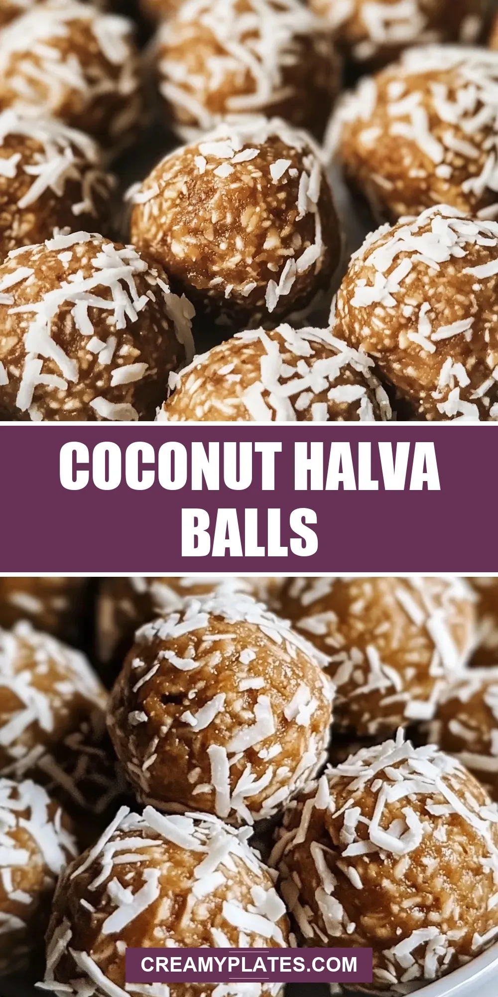 Homemade Coconut Halva Balls