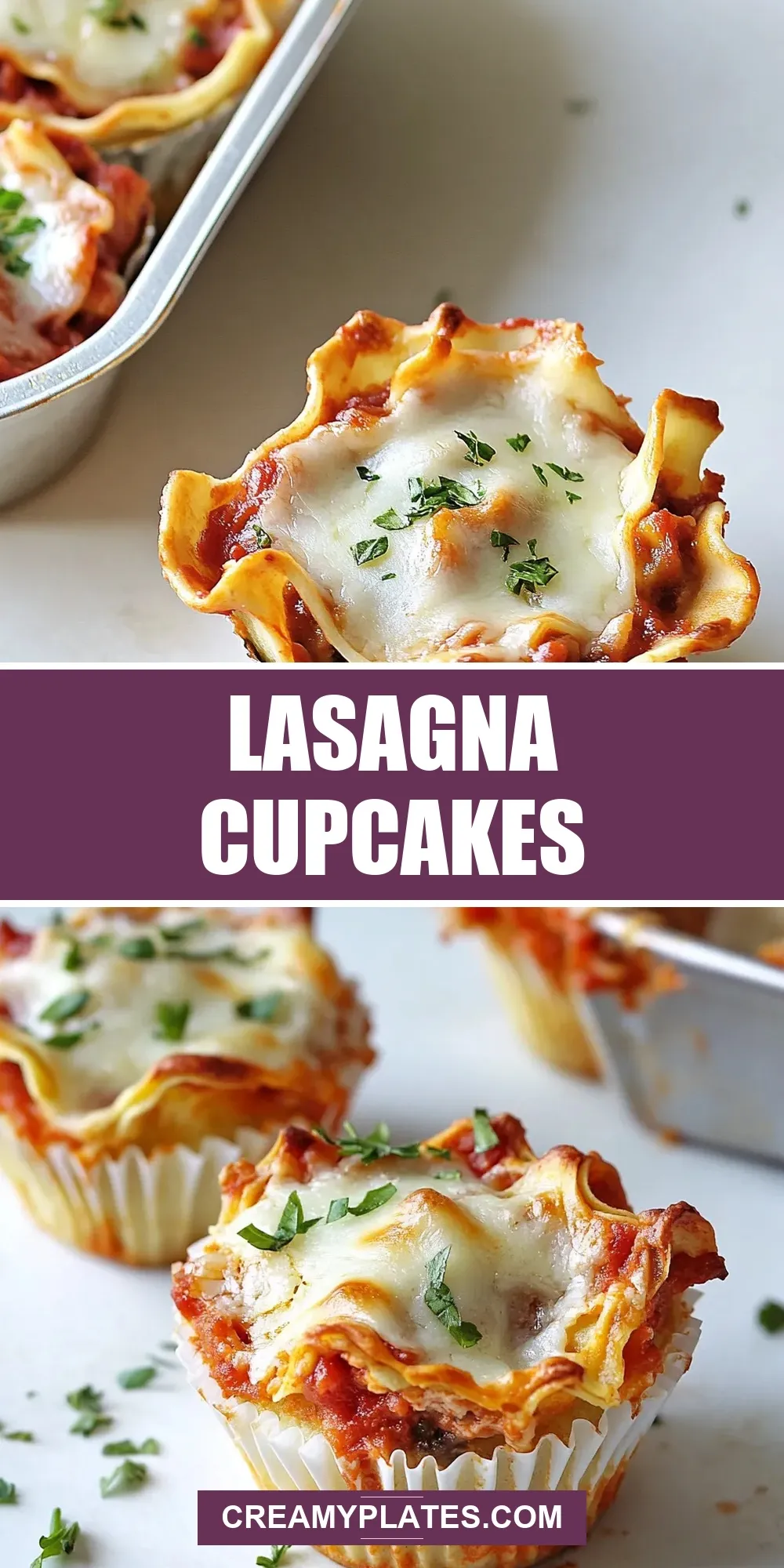 Lasagna Cupcakes (Savory & Delicious)